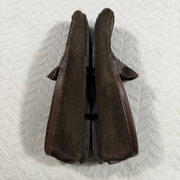 Allen Edmonds Sonoma Mens 9.5 M Dark Brown Suede Penny Loafer‎ Driving Shoes USA main image 8